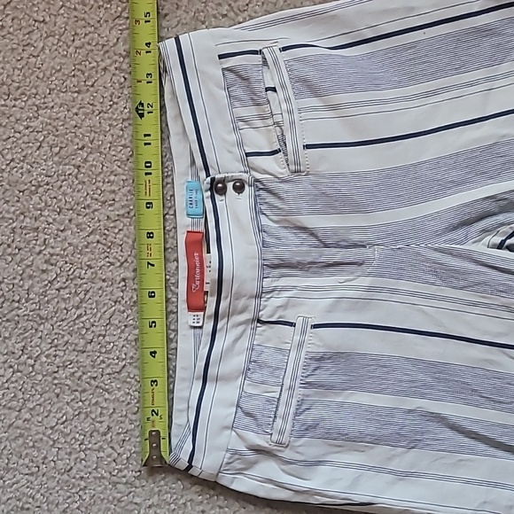 Anthropologie Cartonnier Charlie Crop Flare Pant. Size 6. Navy and White. - Picture 5 of 9